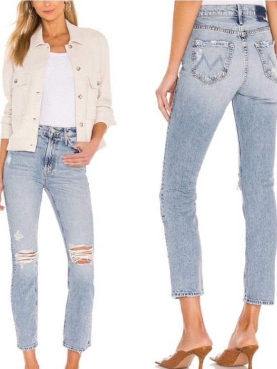 MOTHER Denim - MOTHER Superior The Dazzler Ankle Jeans in Lost It Sz 26
